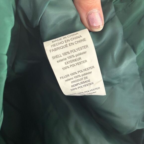 MICHAEL KORS medium Green Quilted Vest with Gold Zipper EUC clean - Picture 6 of 6